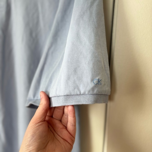 🎉4/30$🎉 Calvin Klein Light Blue Polo Shirt - Size XXL - Picture 3 of 6